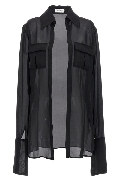 georgette shirt in a transparent fabric