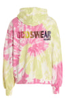 gcds tie dye cotton hoodie
