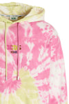 gcds tie dye cotton hoodie