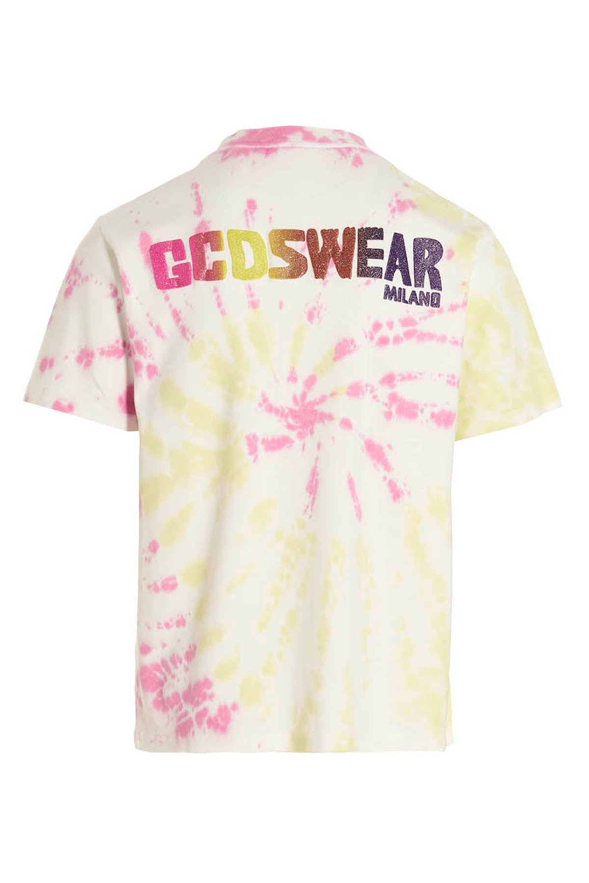gcds tie dye cotton tie-dye t-shirt