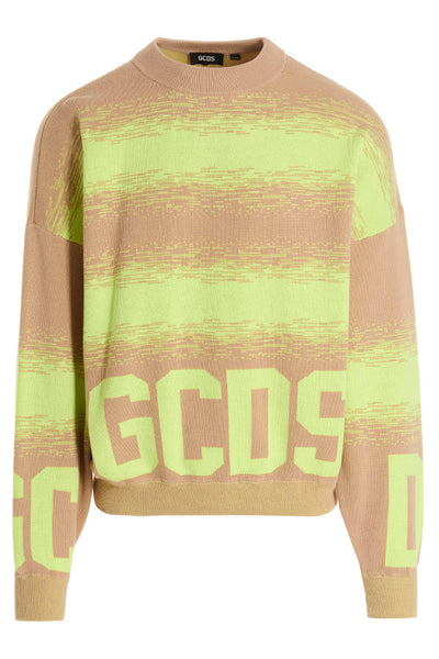 gcds low band degradè cotton sweater