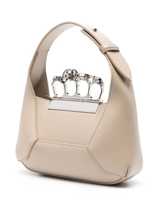 Jeweled Hobo Leather Mini Bag