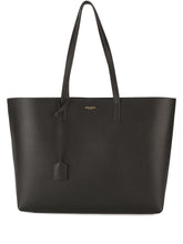 East West Leather Shopping Tote