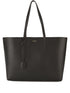 East West Leather Shopping Tote