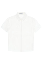 short-sleeved sangallo lace shirt