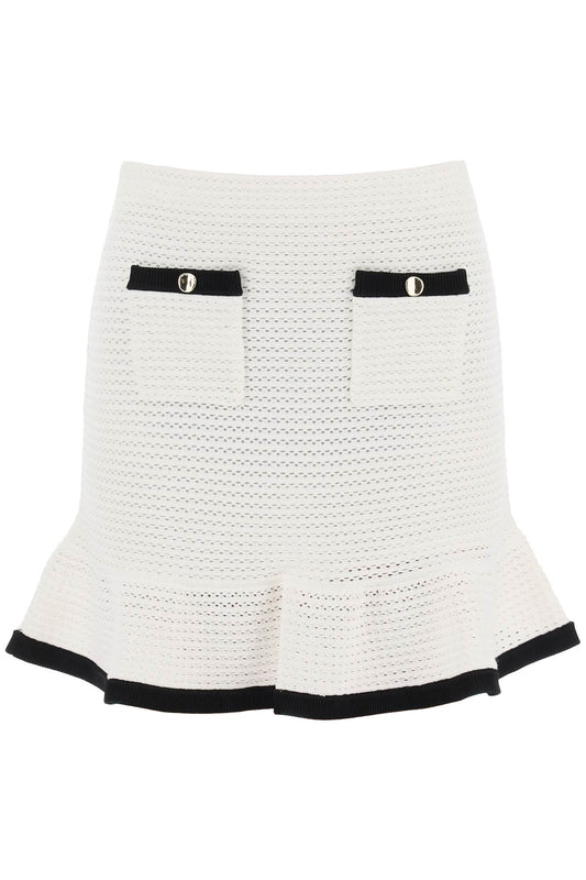 crochet mini skirt in