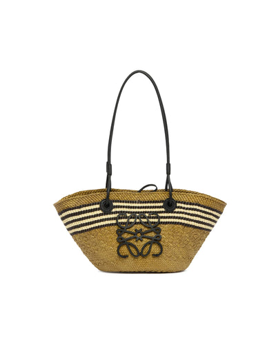 Paula Ibiza Small Anagram Raffia Basket Tote