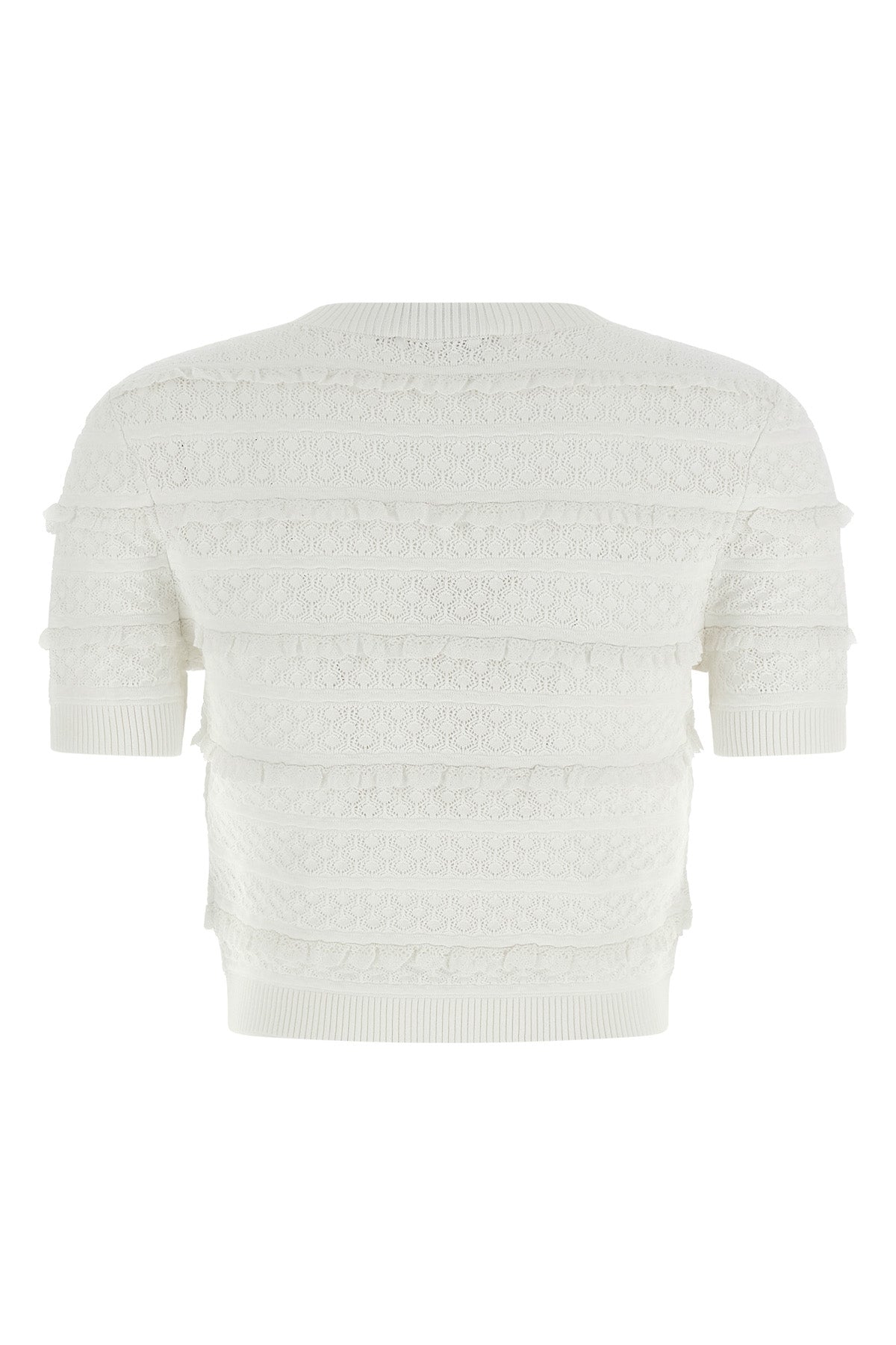 pointelle knit knit top