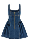 mini dress in slightly stretch cotton denim