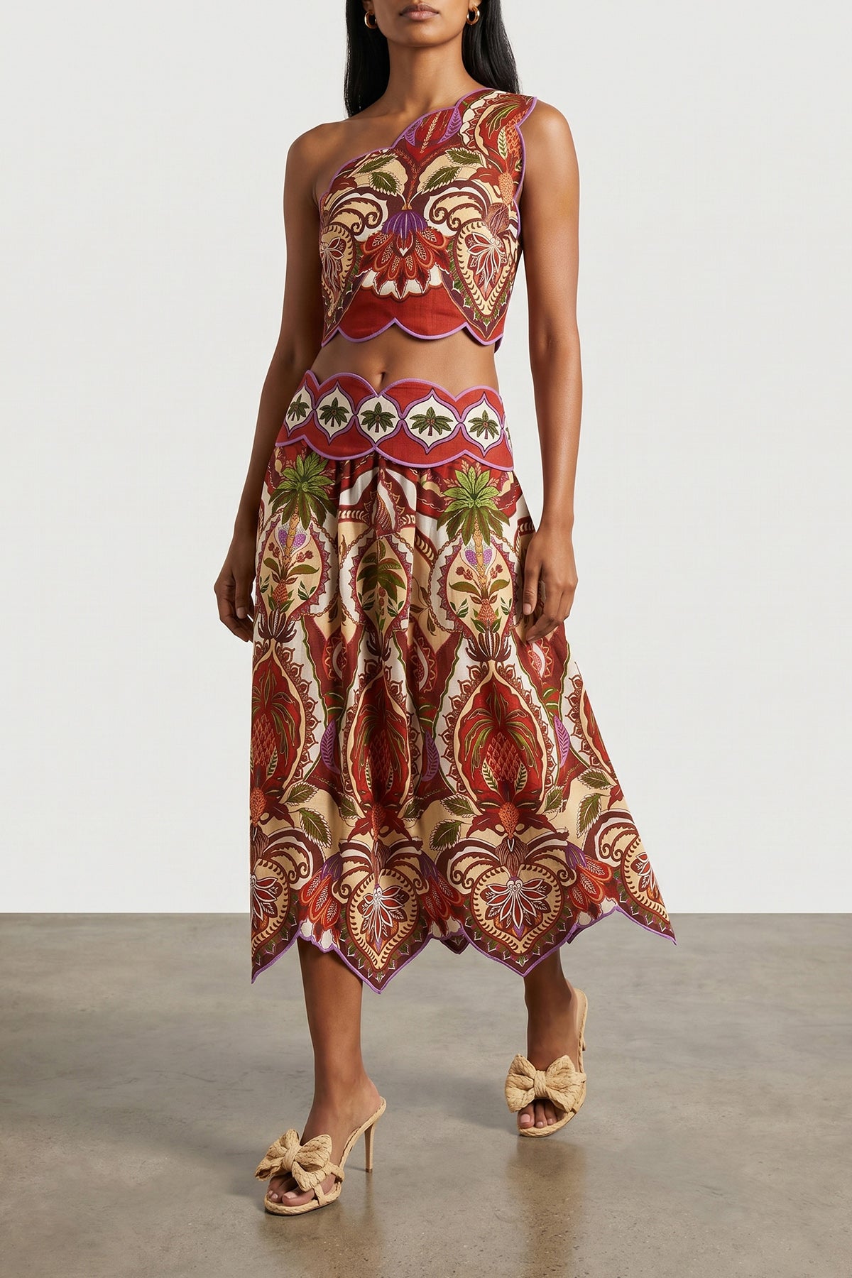 le cadeau mules in woven raffia