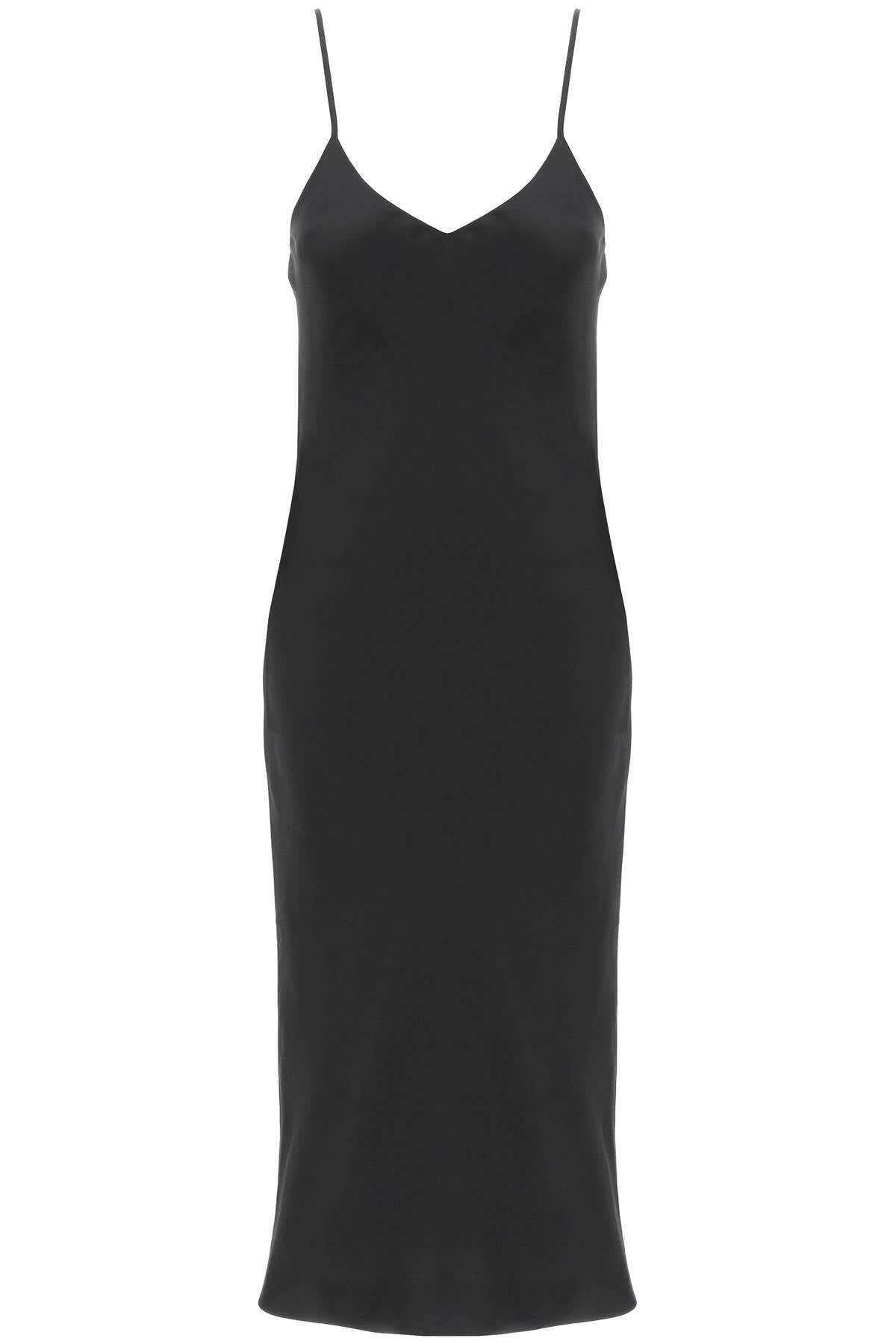 midi crêpe slip dress