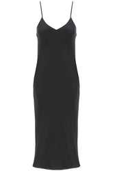 midi crêpe slip dress