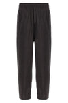 track wrinkled shiny silk and nylon blend trousers