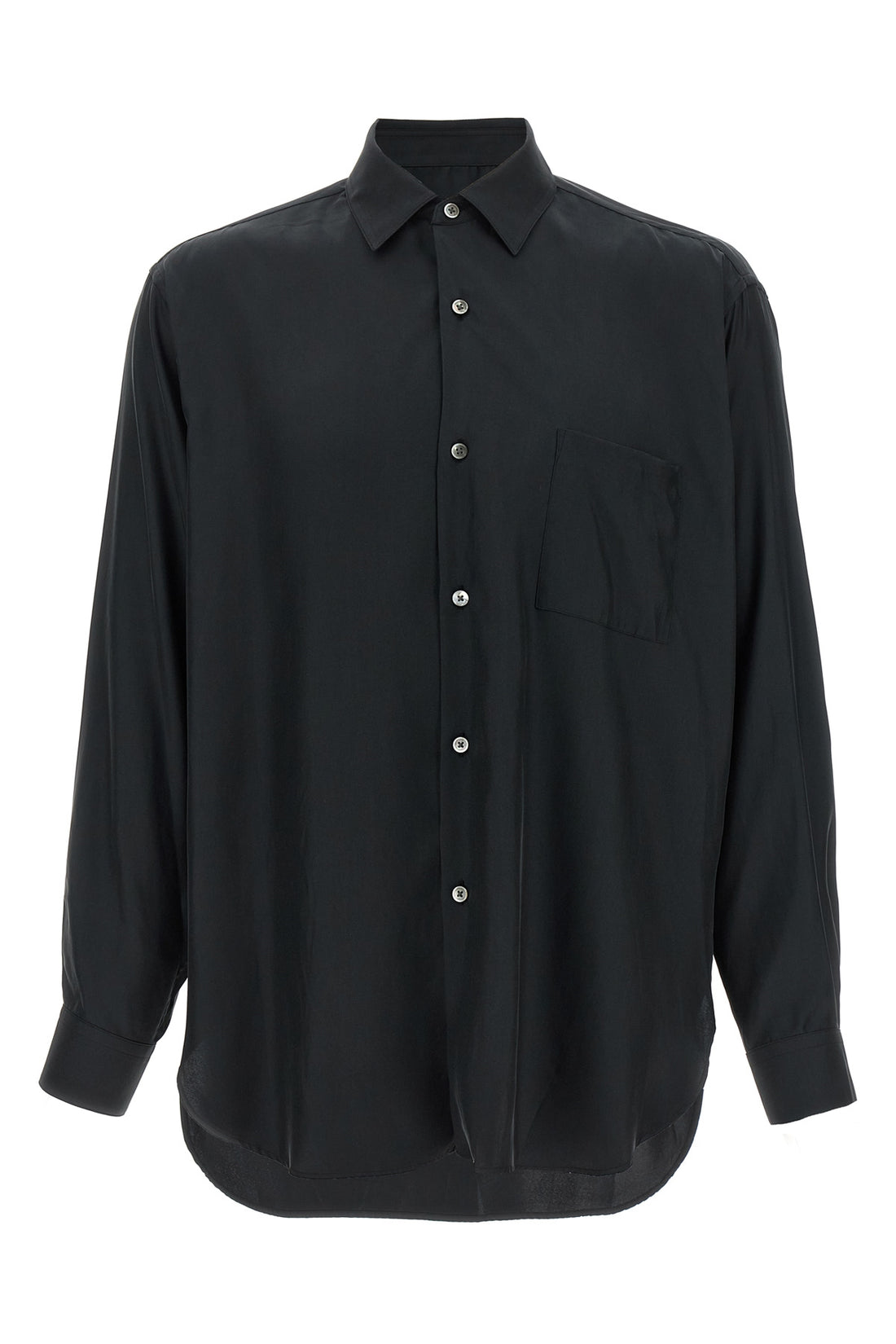 SSSTEIN S shiny cupro twill shirt