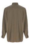 shiny cupro twill shirt