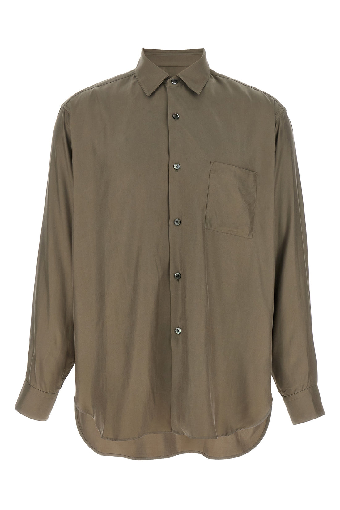 SSSTEIN L shiny cupro twill shirt