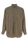 shiny cupro twill shirt
