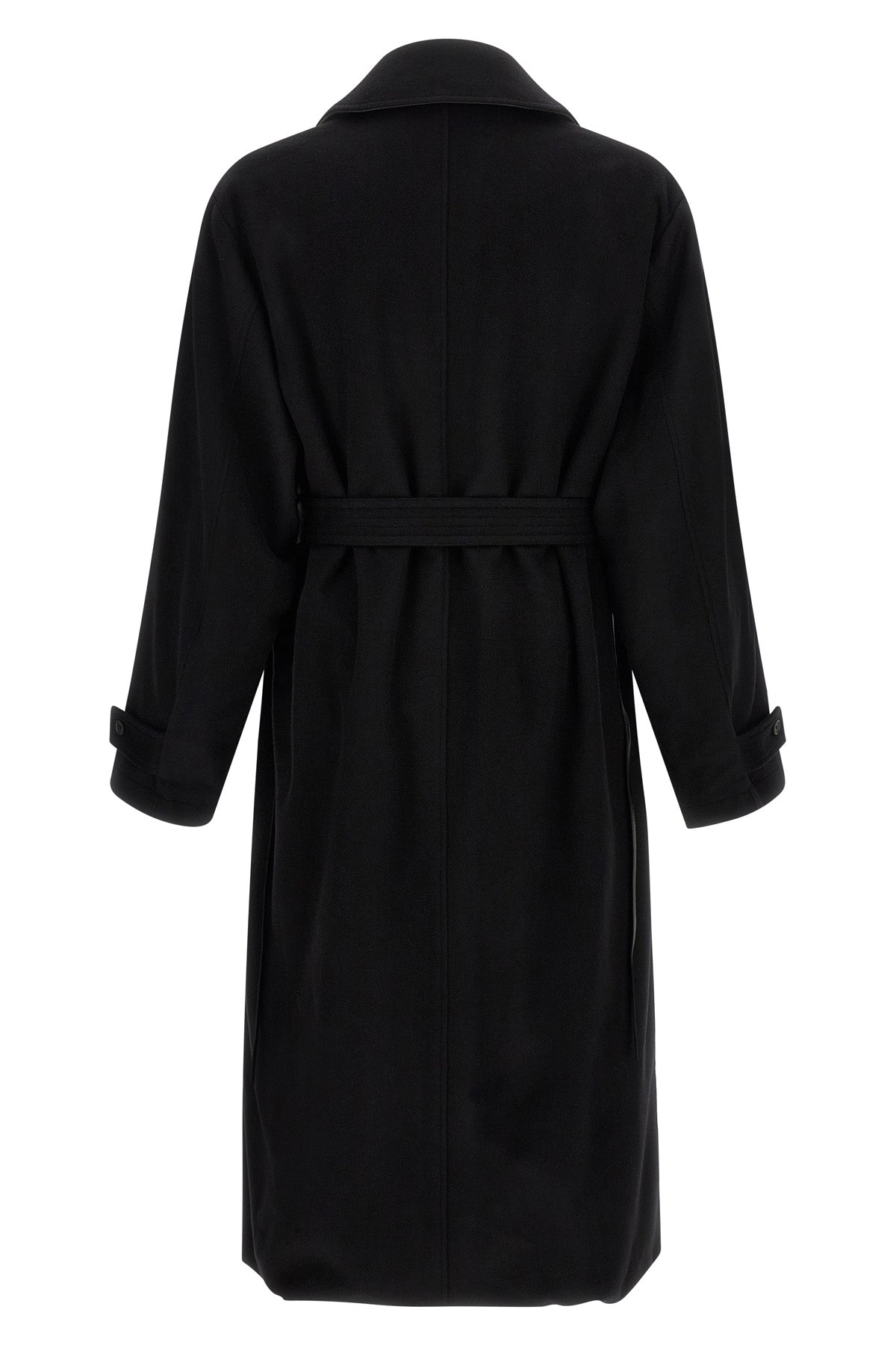 the long black ssstein layered combination coat