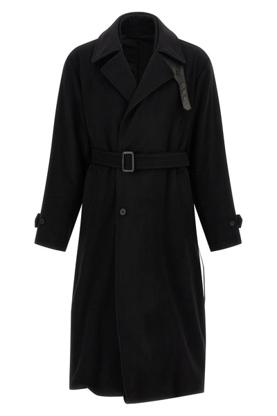 the long black ssstein layered combination coat