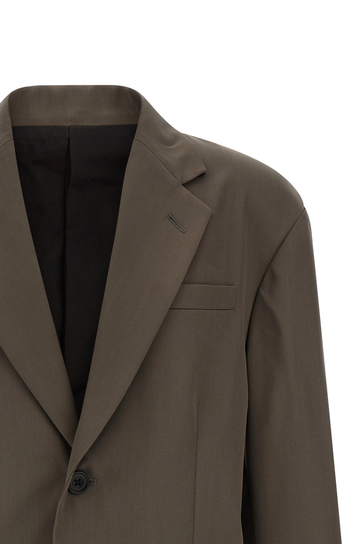 the ssstein oversized single breasted long jacket