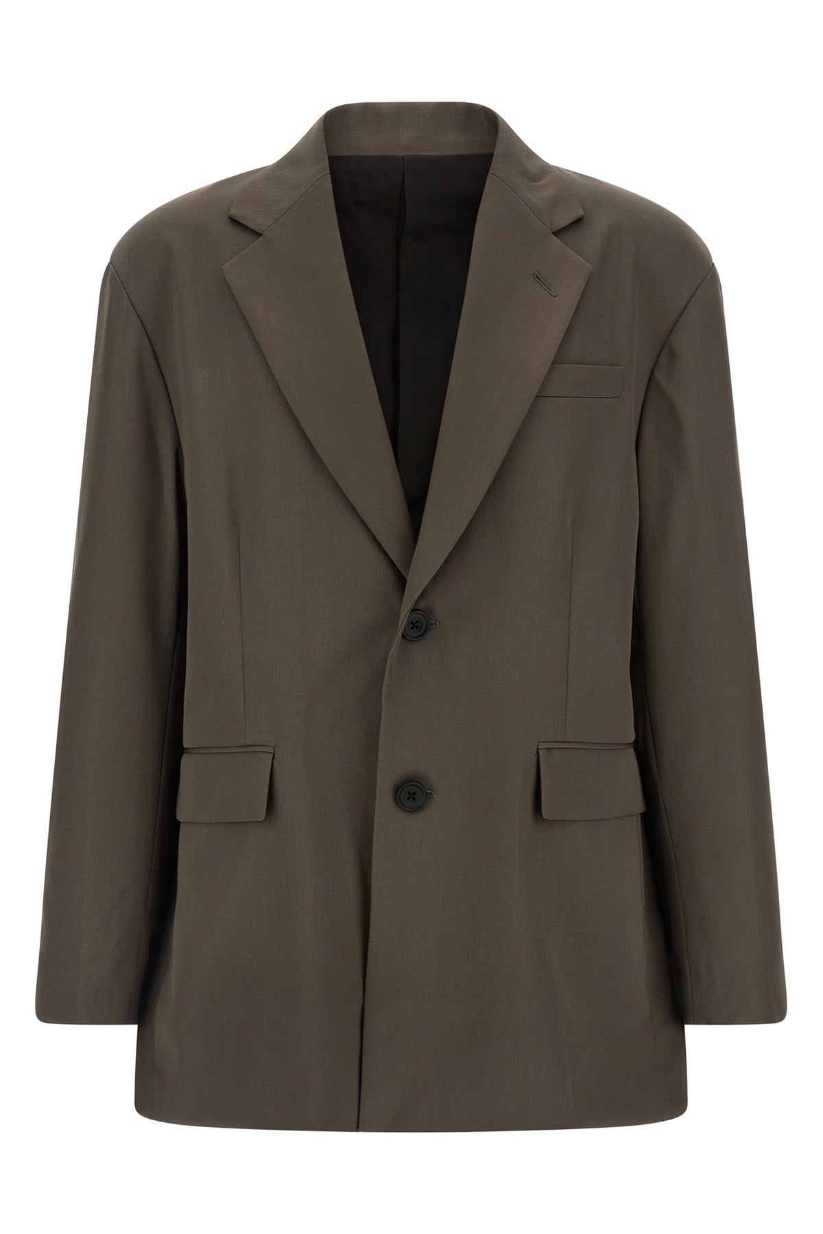 the ssstein oversized single breasted long jacket