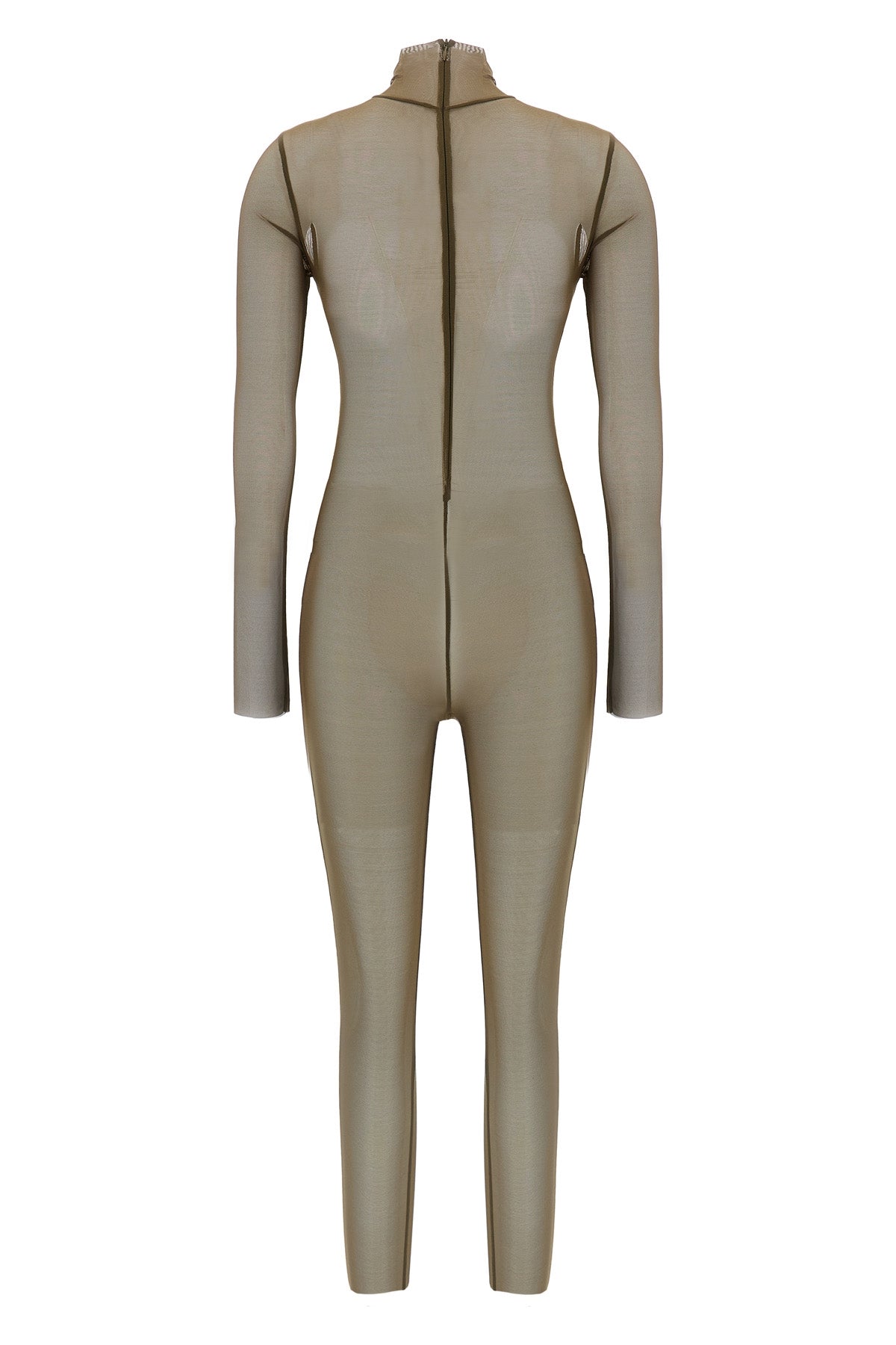 turtle jumpsuit in semi-transparent fabric