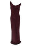 long maria dress in satin crepe