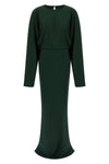 long reverse obie dress in crepe de chine