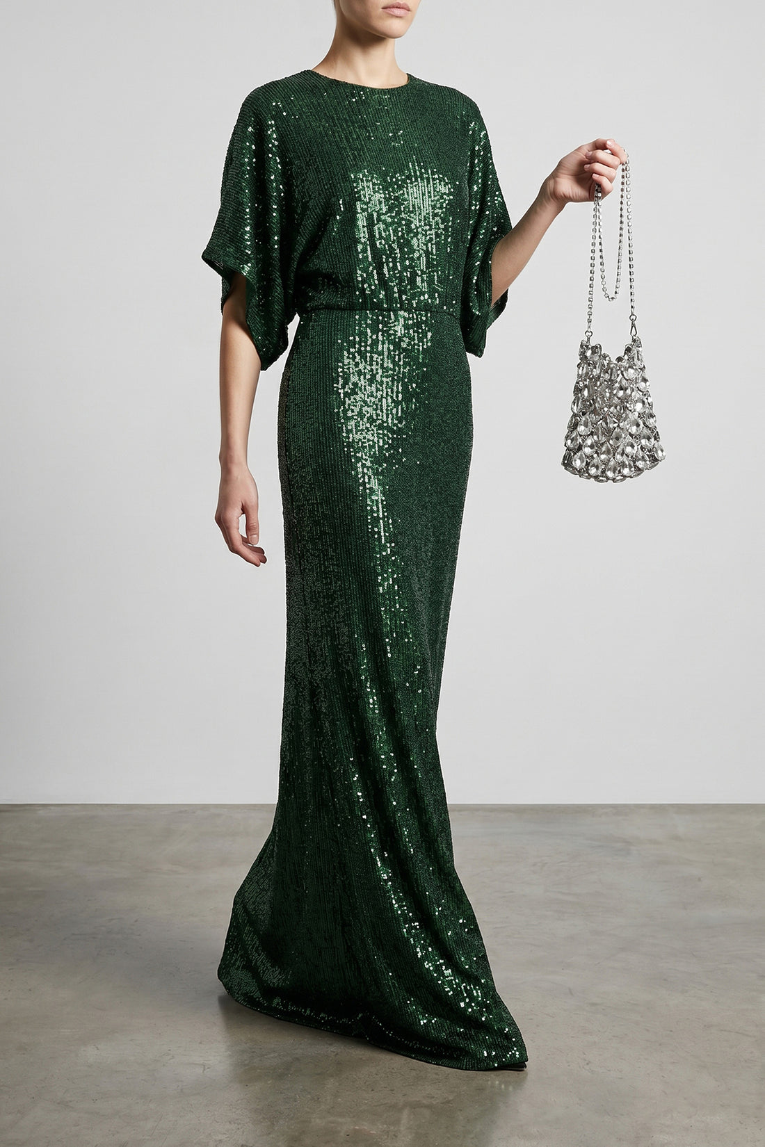 NORMA KAMALI L long reverse obie fabric dress