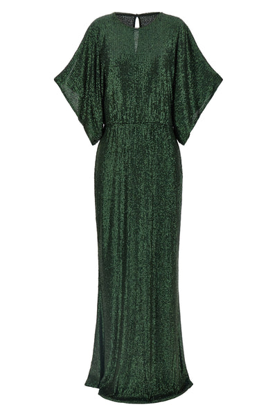 long reverse obie fabric dress
