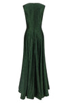 extra long grace sleeveless dress in fabric