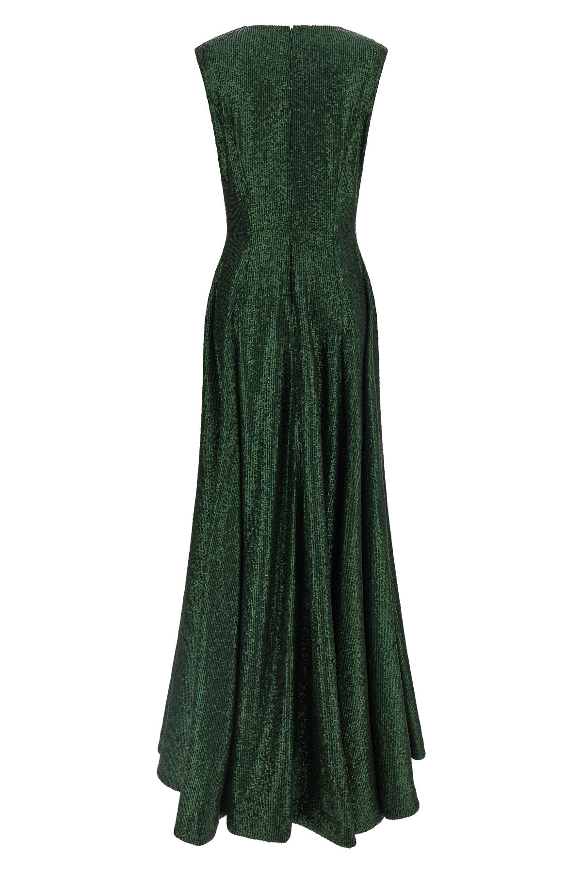 extra long grace sleeveless dress in fabric