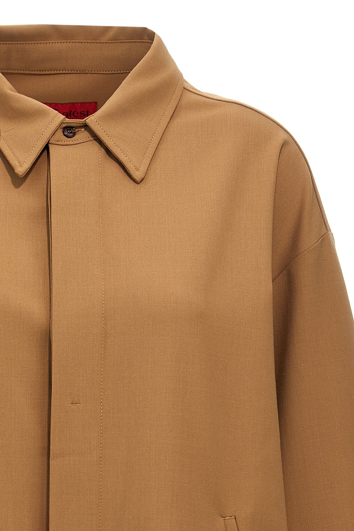 andrea wool blend shirt