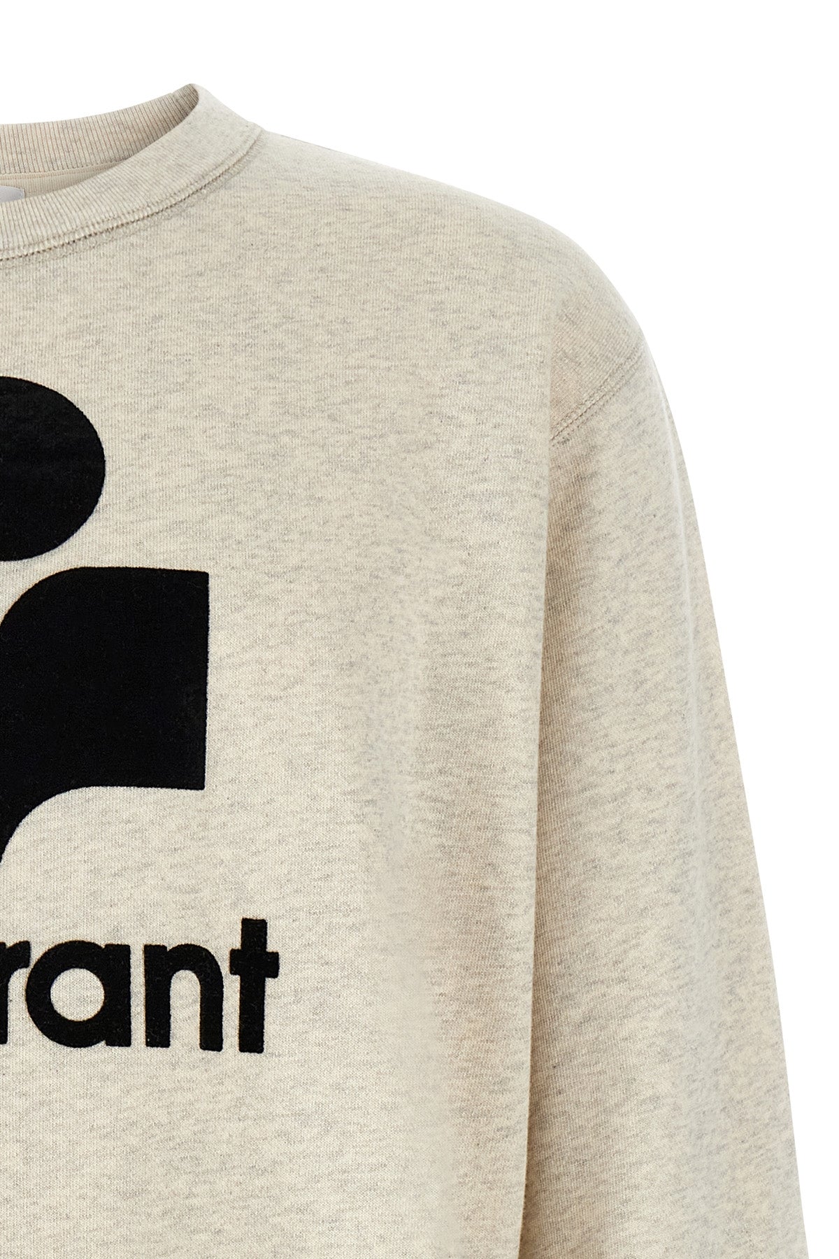 mikoy sweatshirt in melange brushed cotton jersey