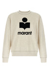 mikoy sweatshirt in melange brushed cotton jersey