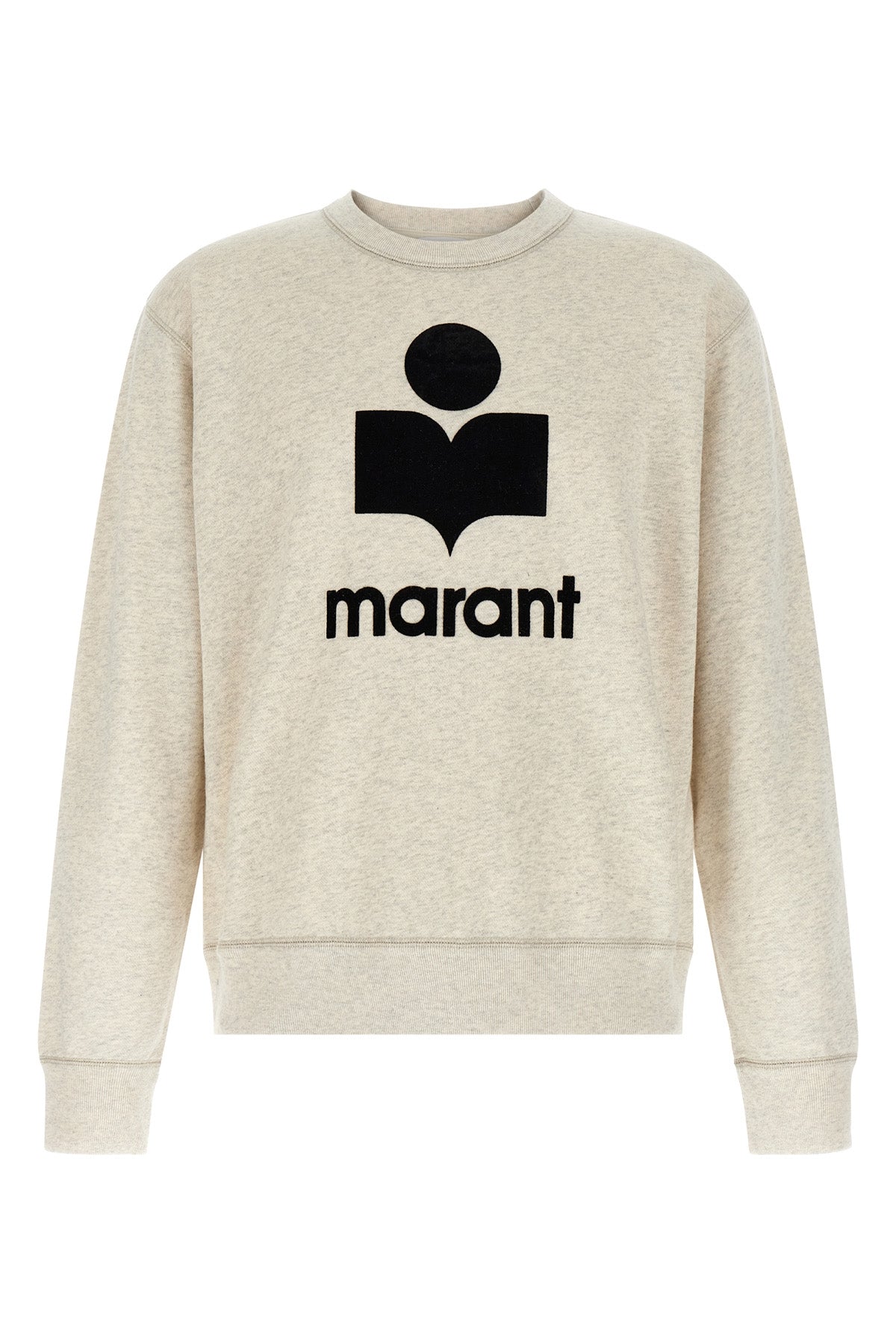 mikoy sweatshirt in melange brushed cotton jersey