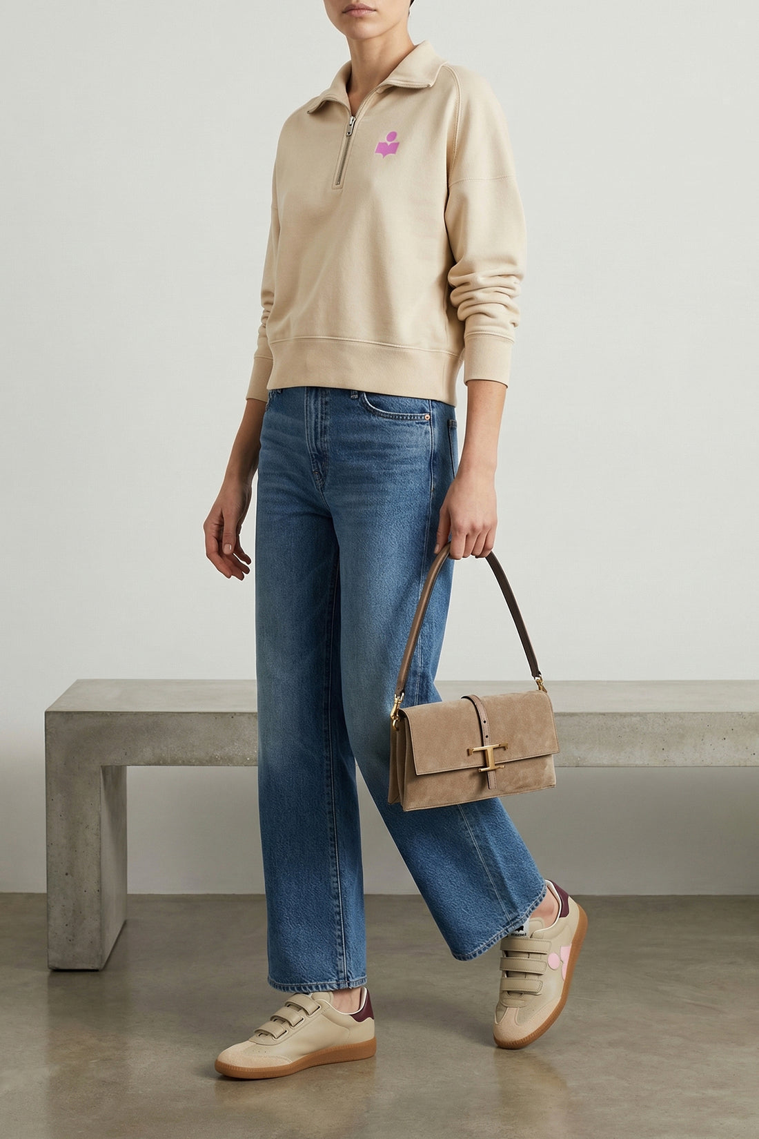 MARANT ETOILE 34 ross brushed cotton sweatshirt