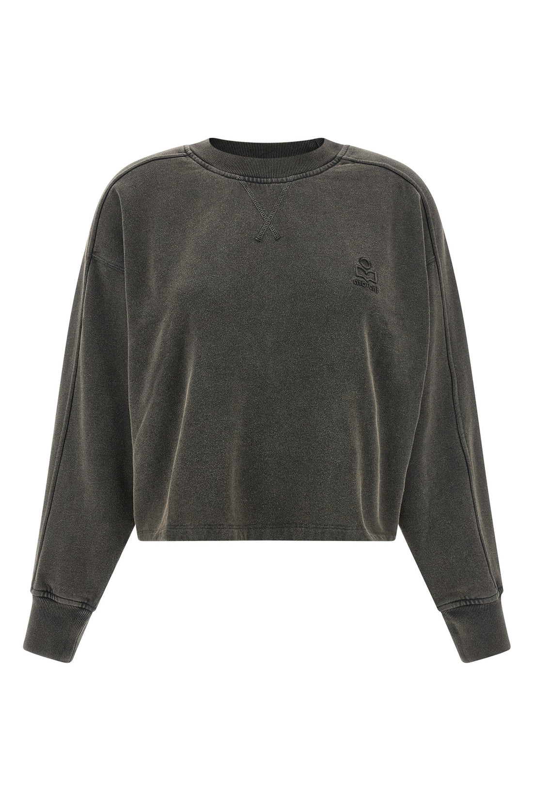 MARANT ETOILE 34 sunny sweatshirt in délavé-effect fleece cotton