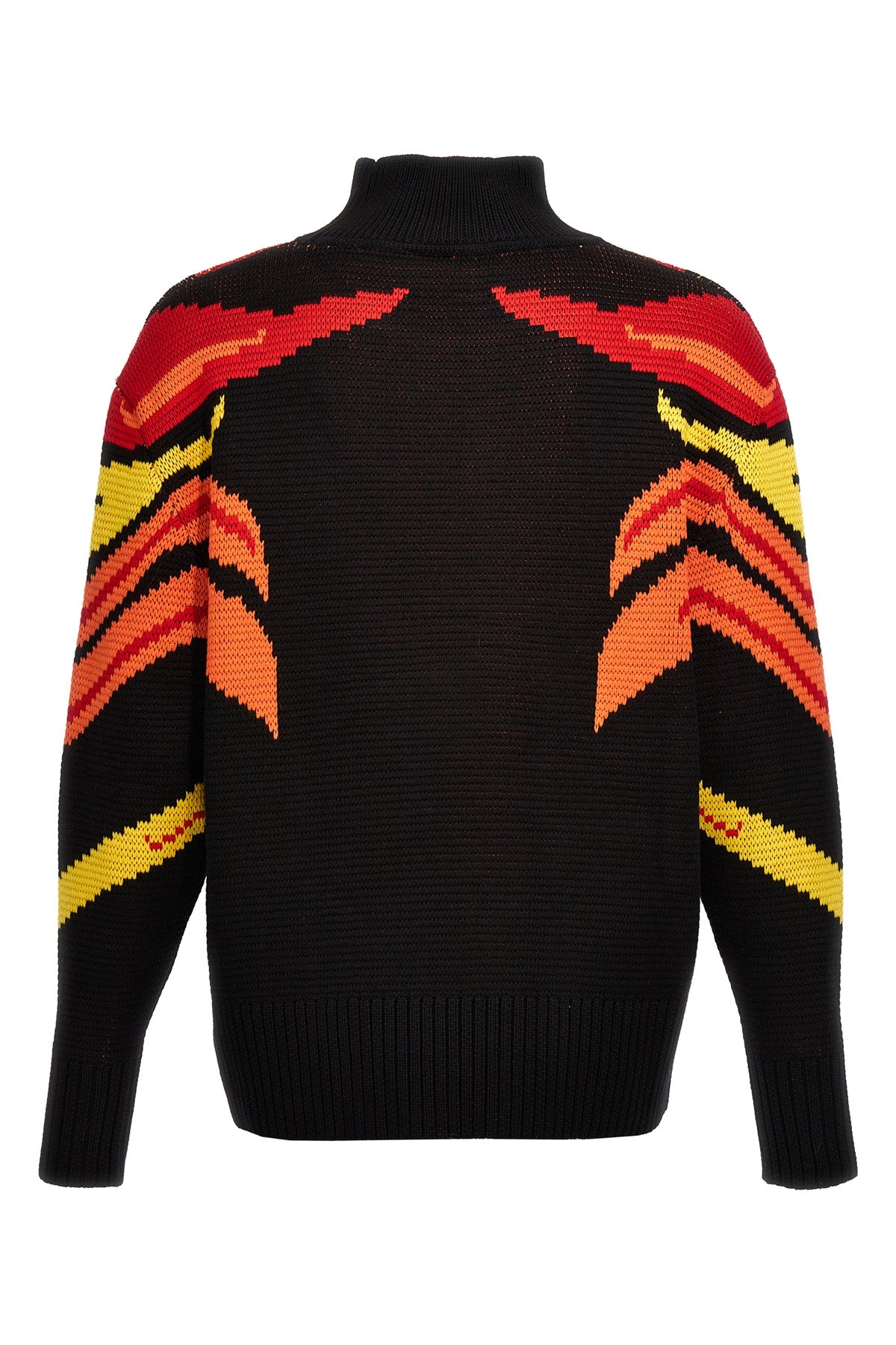 jacquard wool sweater