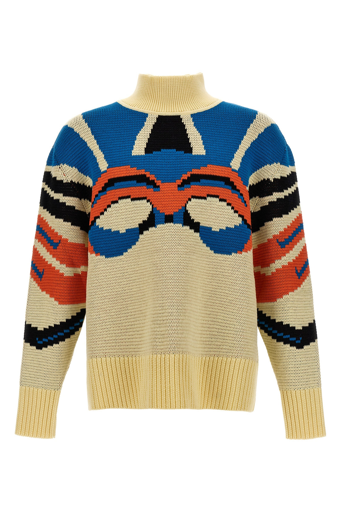 BLUEMARBLE L jacquard wool sweater