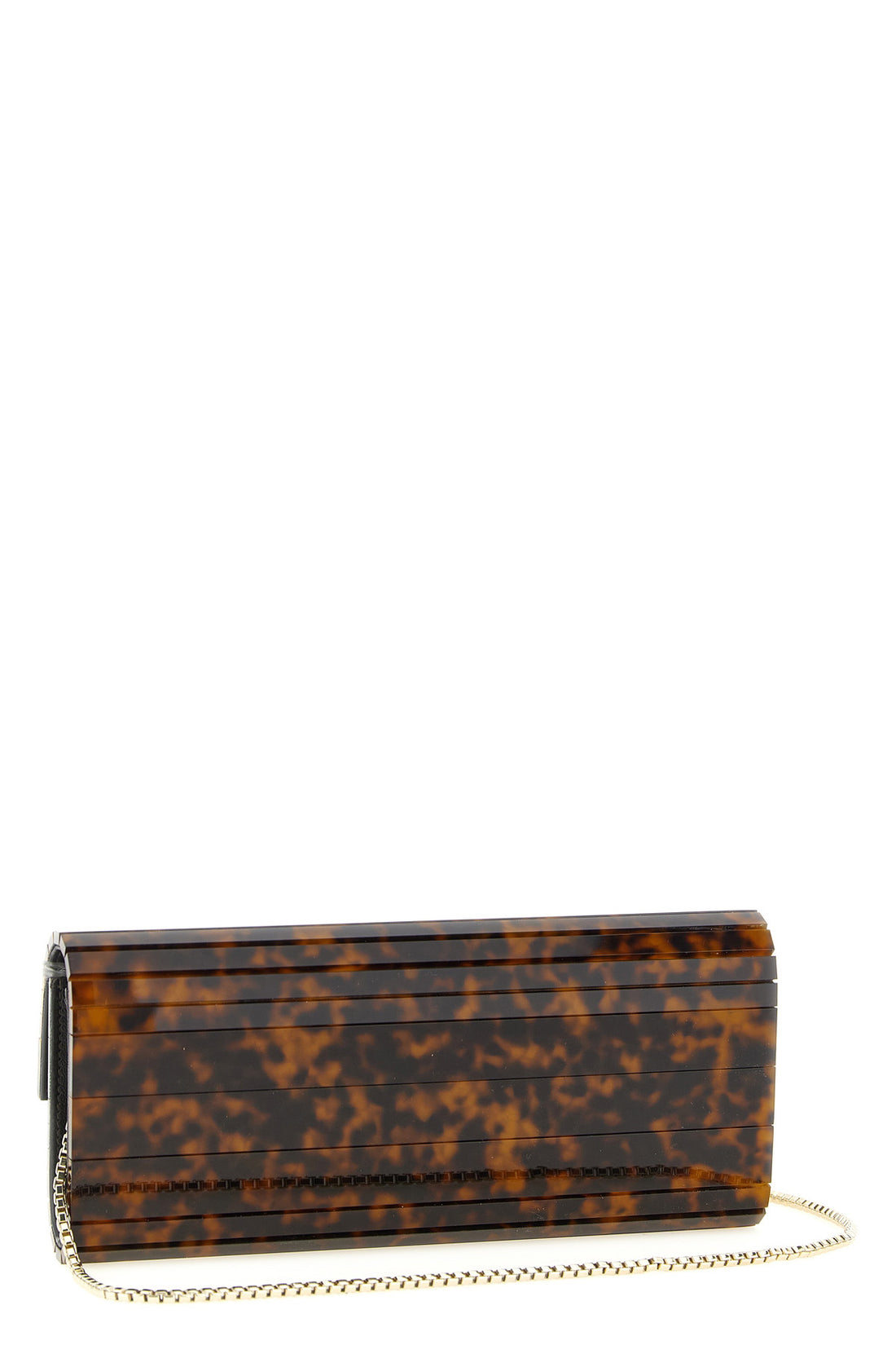 JIMMY CHOO OS the jimmy choo sweetie clutch is distinguished by a rigid and elongated silhou