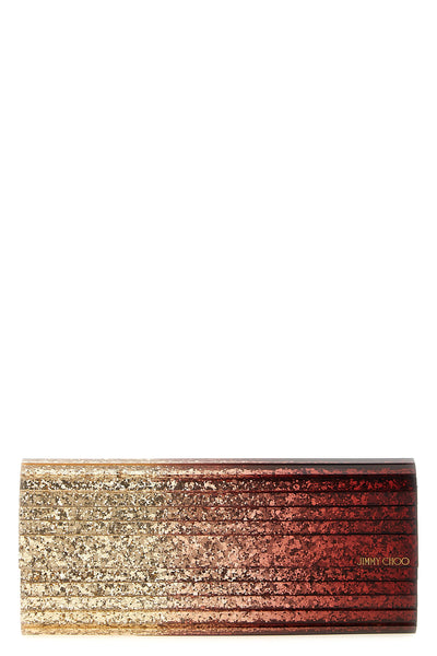 the jimmy choo sweetie clutch catches the eye through a rigid shell