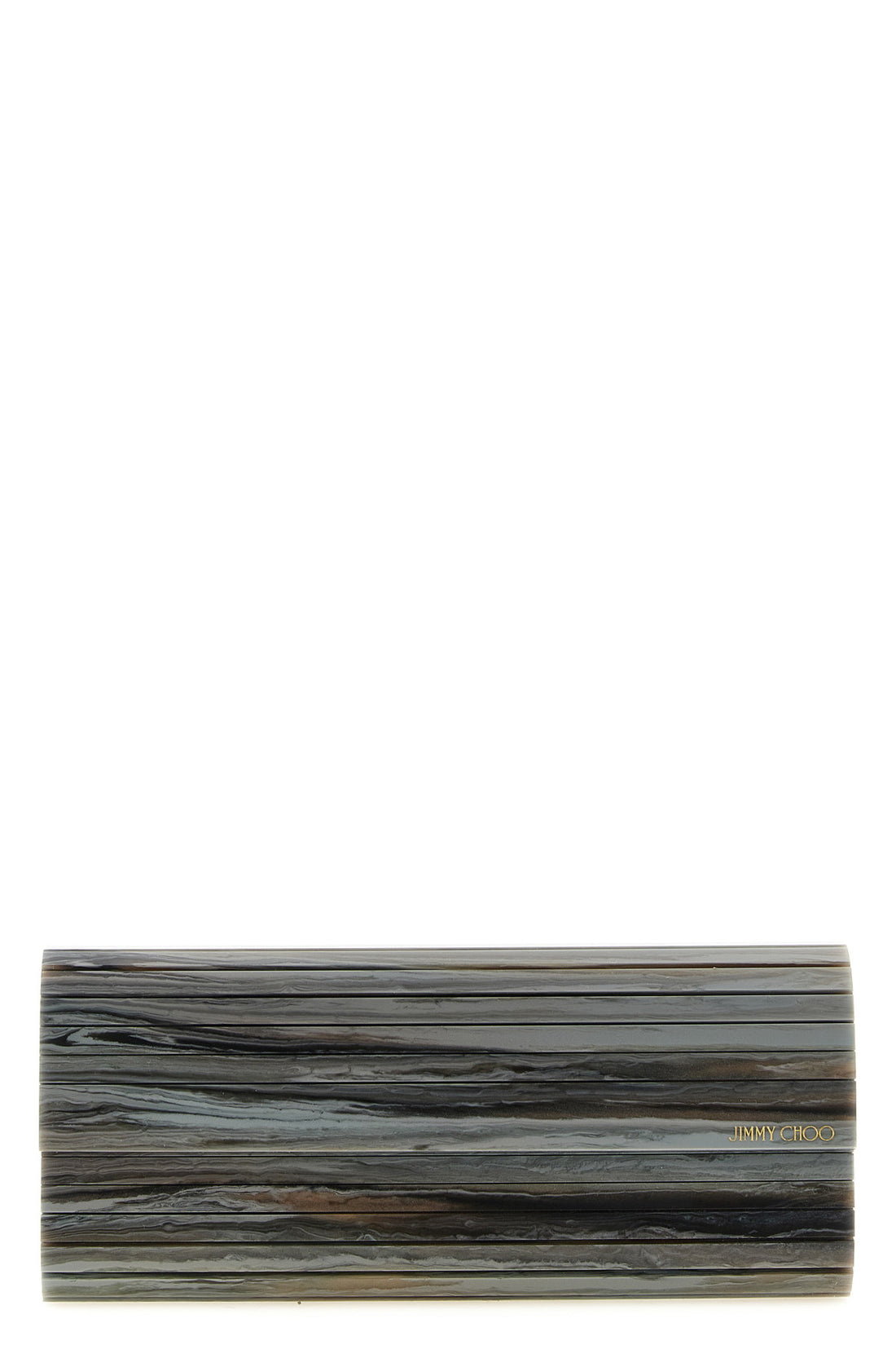 JIMMY CHOO OS the jimmy choo sweetie clutch has a rigid and elongated silhouette