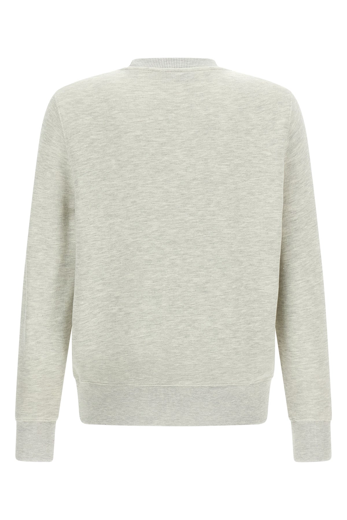 sweatshirt in mélange brushed cotton