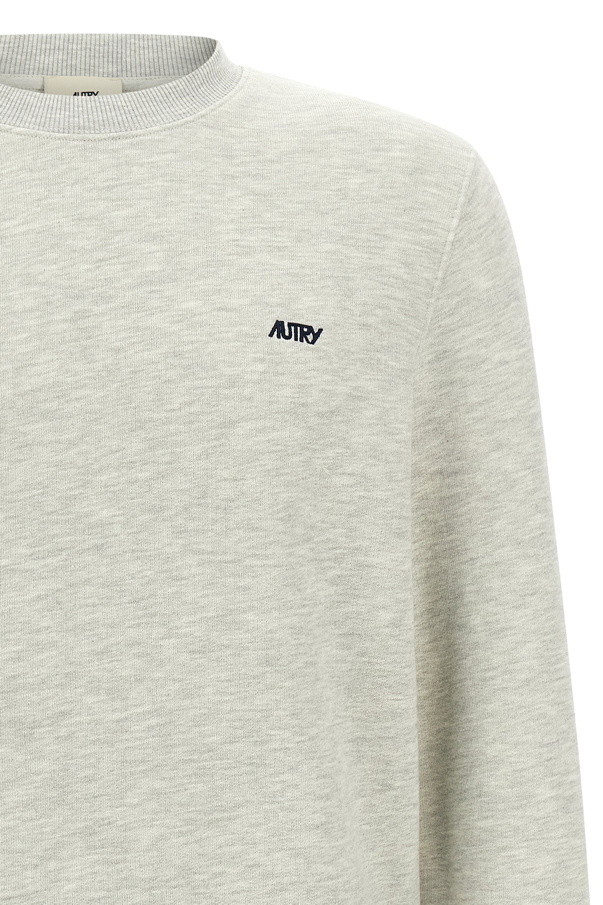 sweatshirt in mélange brushed cotton