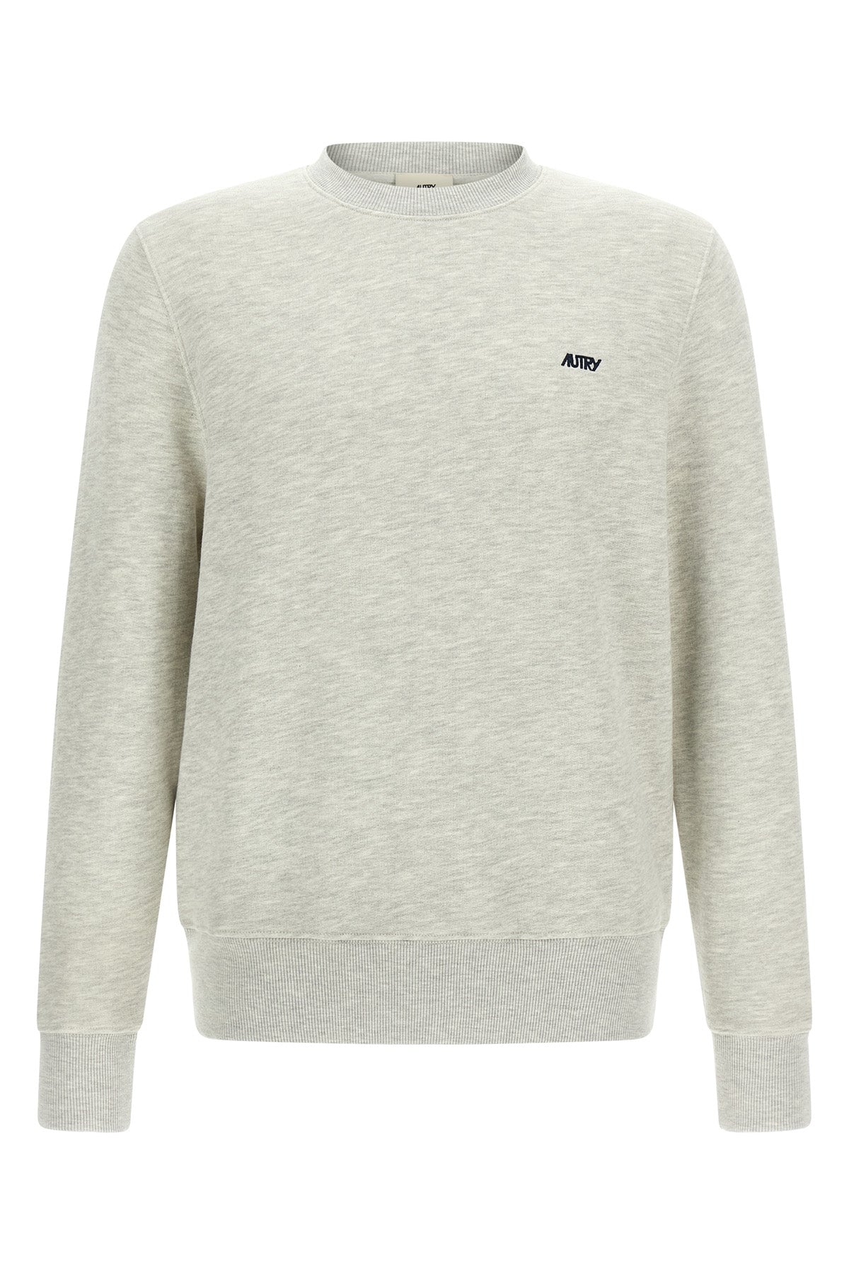 sweatshirt in mélange brushed cotton