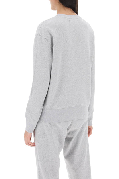 sweatshirt with maxi logo print