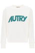 sweatshirt with maxi logo print