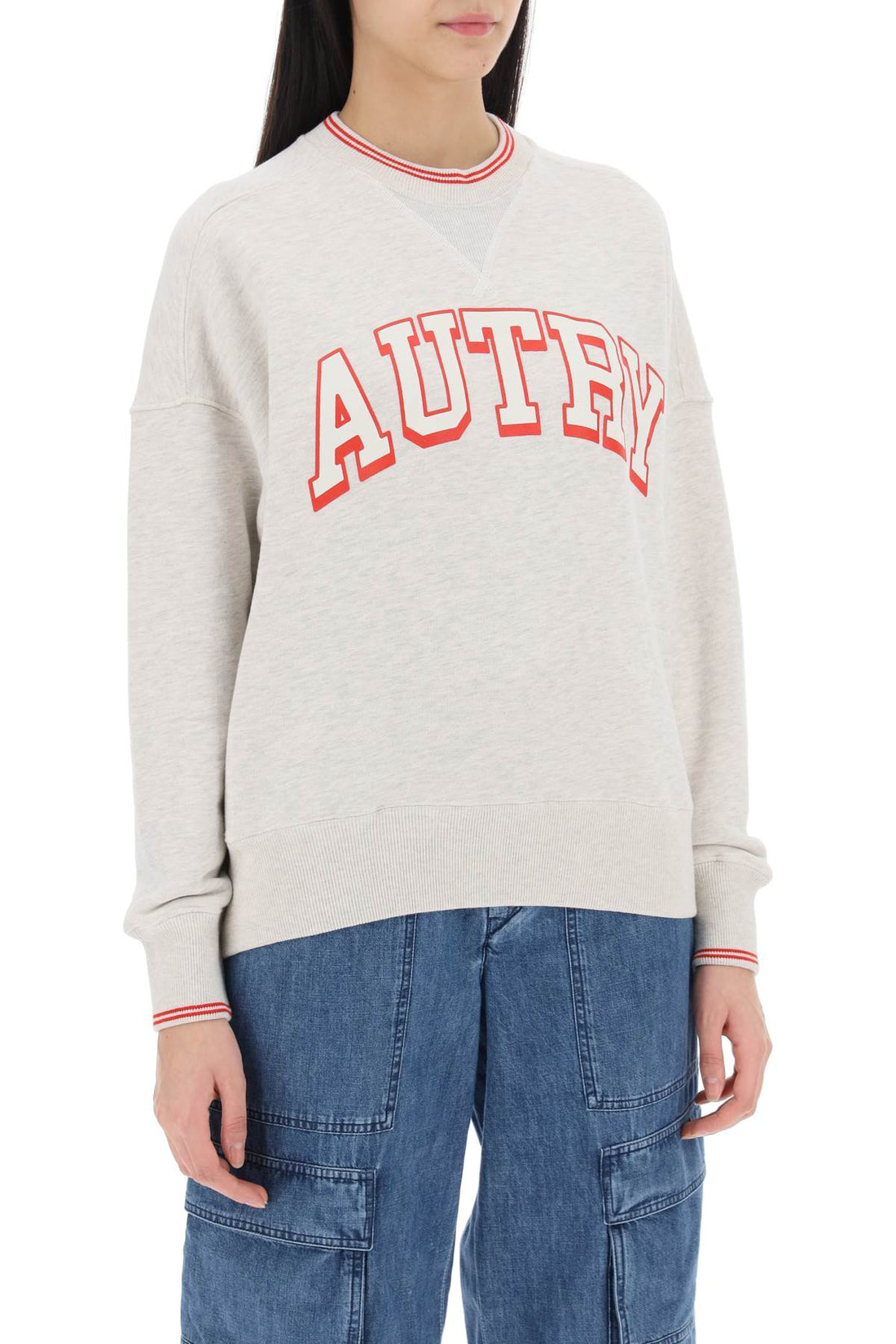 oversized varsity sweatshirt