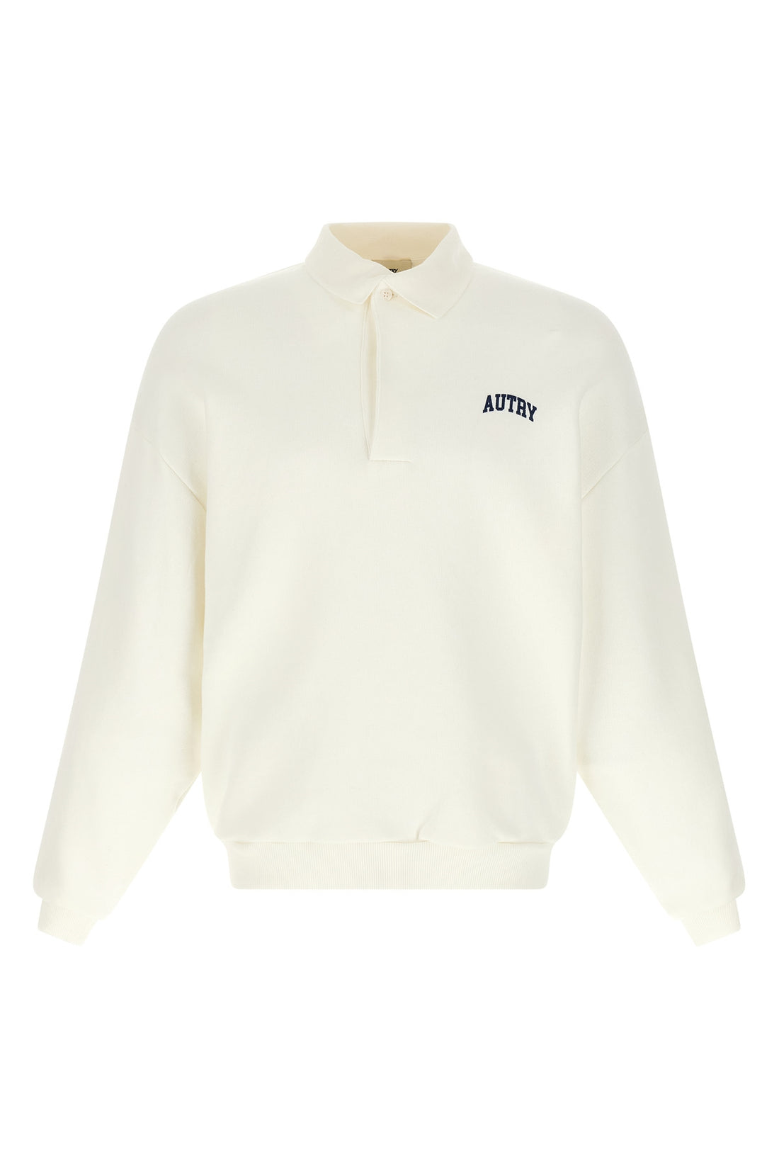 AUTRY M brushed cotton polo shirt